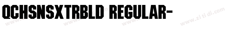QchSnsxtrBld Regular字体转换